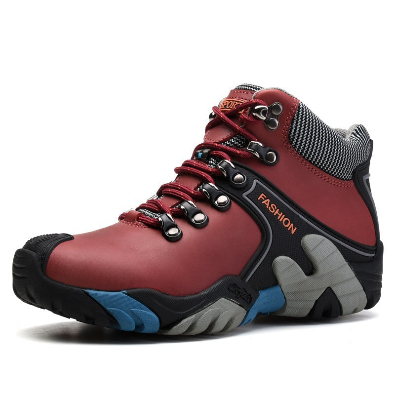 Men'S High-Top Non-Slip And Wear-Resistant Outdoor Hiking Shoes