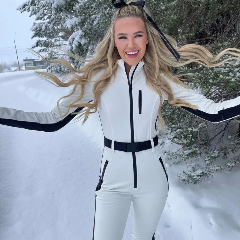 Winter Ski Suit Women's Warm Waterproof Fashion Ski Suit