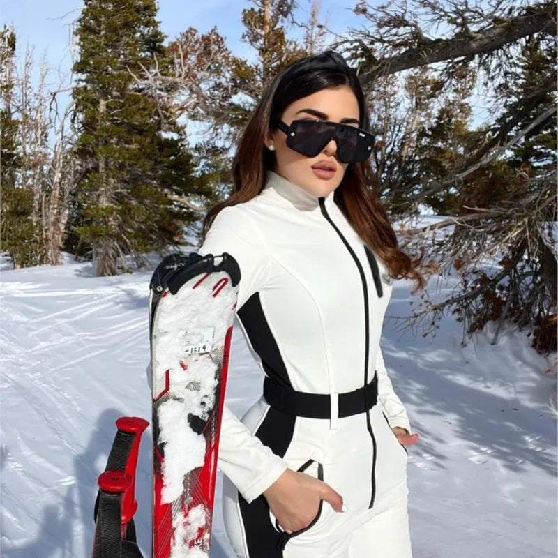 Winter Ski Suit Women's Warm Waterproof Fashion Ski Suit